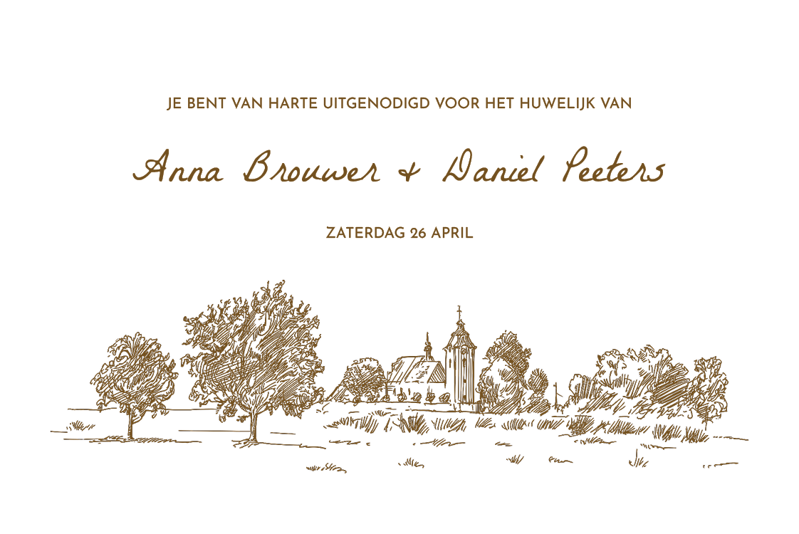 Uitnodigingen — Trouwsketches