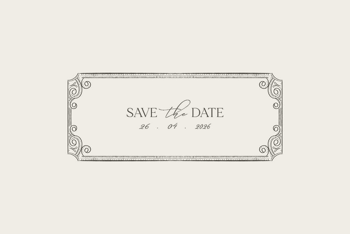 Save the date — Donkere elegantie