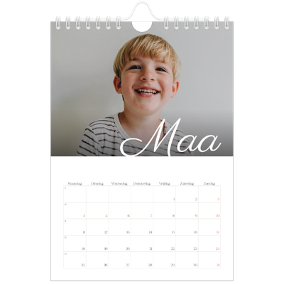 Fotokalender A5 — Handgeschreven maanden [Maart]