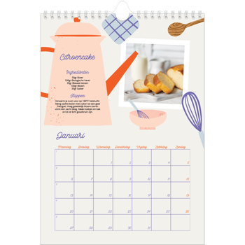 Fotokalender A4 — Een jaar vol recepten