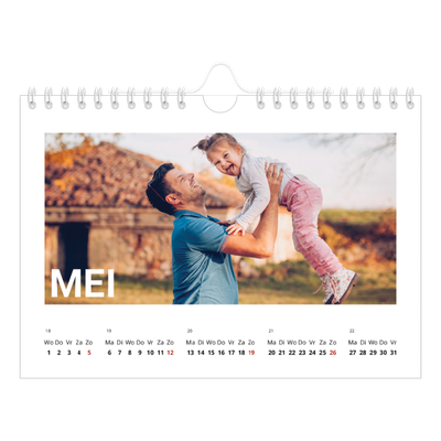 Fotokalender A5 — Grote maandaanduiding [omslag]