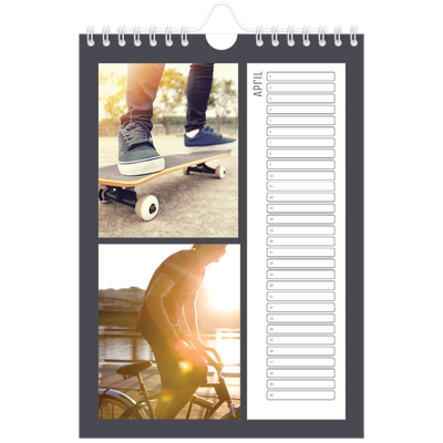 Fotokalender A5 — Kleurrijke kaders [April]