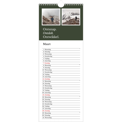Smalle kalender  — Redactionele Aarde [Maart]