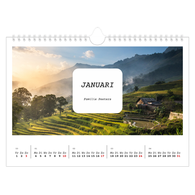 Fotokalender A4 — Het volledige verhaal [Januari]