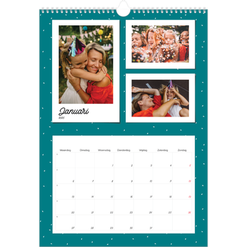 Fotokalender A3 — Snapshots in felle kleuren