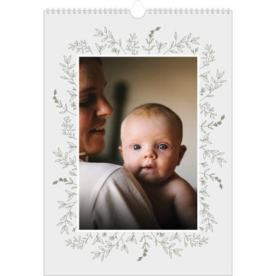 Verjaardagskalenders A3 — Hand gemaakte bloemen [omslag]