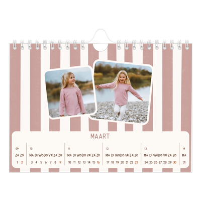 Fotokalender A5 — Retro patronen [Maart]
