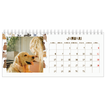 Bureaukalenders — Speelse puppy
