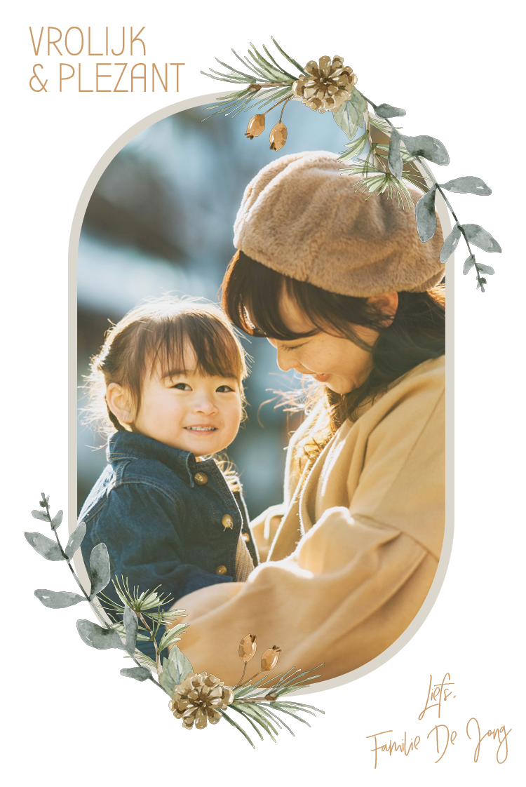 Fotokaarten — Winters ovaal