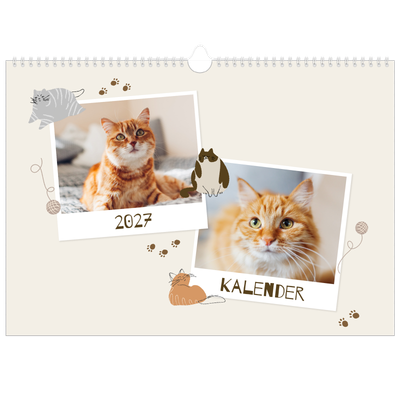 Fotokalender A3 — Speelse kitten [omslag]