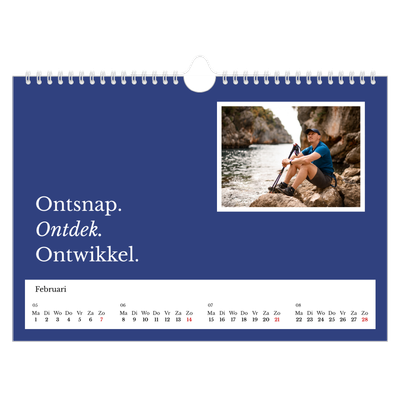 Fotokalender A4 — Redactionele Aarde [Februari]