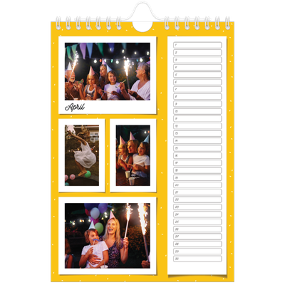 Fotokalender A5 — Snapshots in felle kleuren [April]