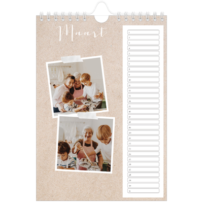 Fotokalender A5 — Scrapbook kalender [Maart]