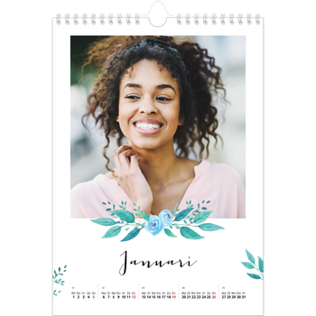 Fotokalender A4 — Bloemen illustraties