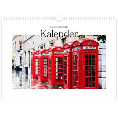 Fotokalender A3 — Mijn reisverhaal - Londen [omslag]