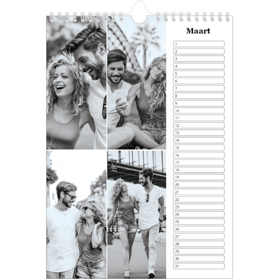 Verjaardagskalenders A4 — Focus [Maart]