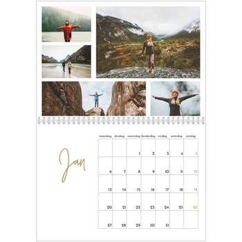 Fotokalender A4 Dubbel — Handgeschreven