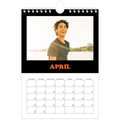 Fotokalender A5 — Vrolijke letters [April]