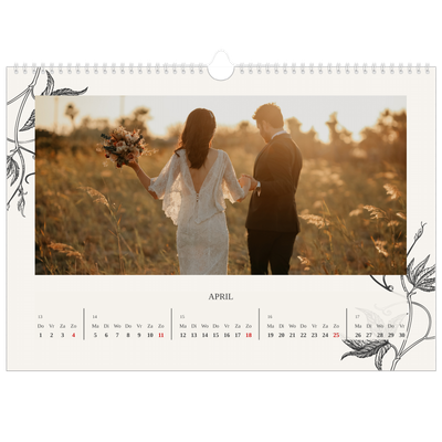 Fotokalender A3 — Inkt & klimop [April]