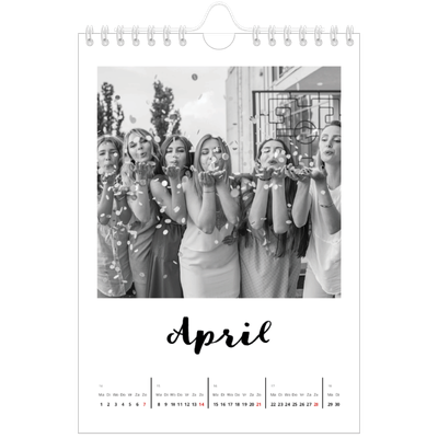 Fotokalender A5 — Handgeschreven letters [April]