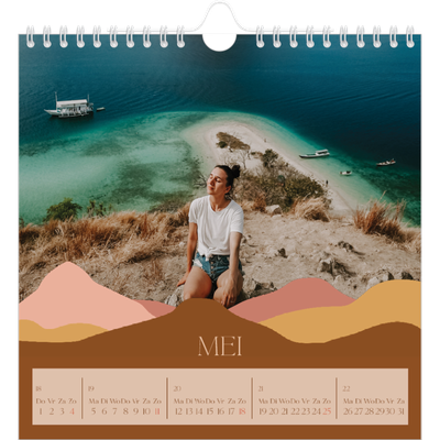 Jaarkalenders vierkant — Neutrale bergen [omslag]