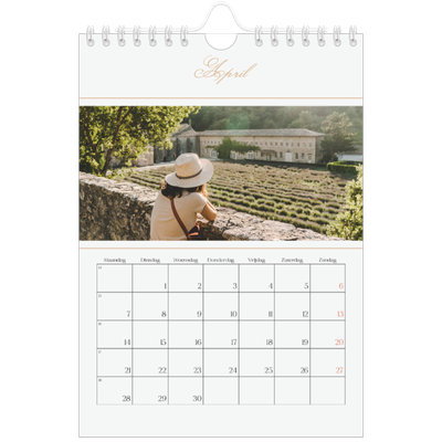 Fotokalender A5 — Gouden banner [April]