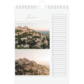 Fotokalender A5 — Gouden banner