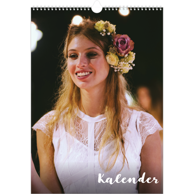 A3 Jaarkalender — Schuingedrukte letters [omslag]