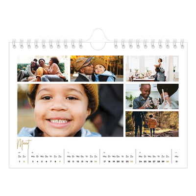Fotokalender A5 — Handgeschreven [Maart]