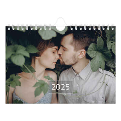 Fotokalender A5 — Overlay van datumvak [omslag]