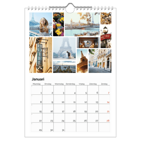 Fotokalender A4 » Kalender A4 maken » Begin nu!  Albelli