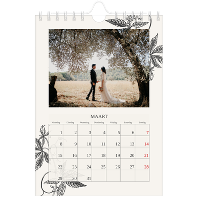Fotokalender A5 — Inkt & klimop [Maart]