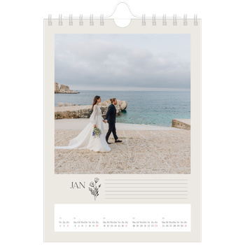 Fotokalender A5 — Initialen in bloei