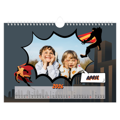 Fotokalender A4 — Stripboek [April]
