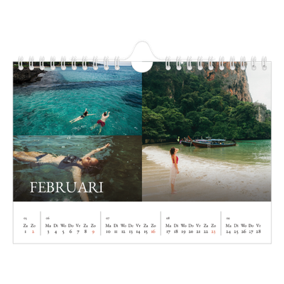 Fotokalender A5 — Schreefletters [Februari]