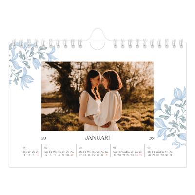 Fotokalender A5 — Elegant bloemig [Januari]