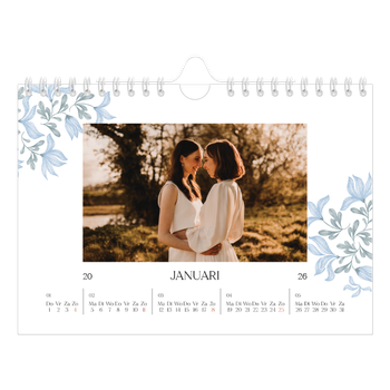Fotokalender A5 — Elegant bloemig