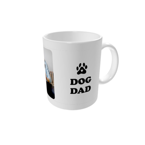Mok bedrukken — Dog dad - wit