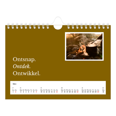 Fotokalender A5 — Redactionele Aarde [Mei]