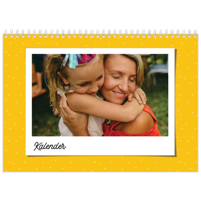 Fotokalender A4 Dubbel (30 x 40 cm) — Snapshots in felle kleuren [omslag]
