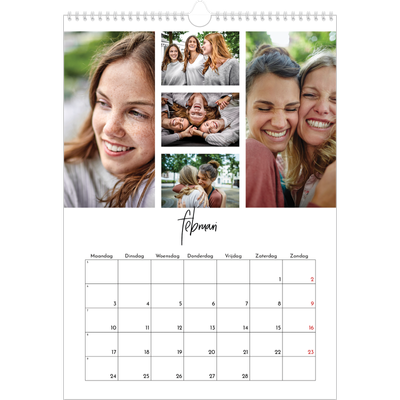 A3 Jaarkalender — Foto arrangement [Februari]