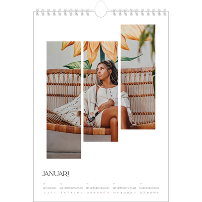 Fotokalender A4 (20 x 30 cm) — Reismozaïeken [Januari]