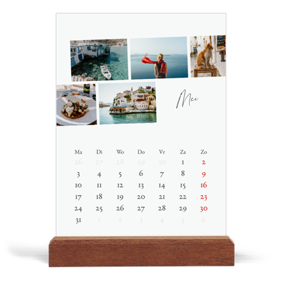Bureaukalender met houten standaard  — City trip [omslag]