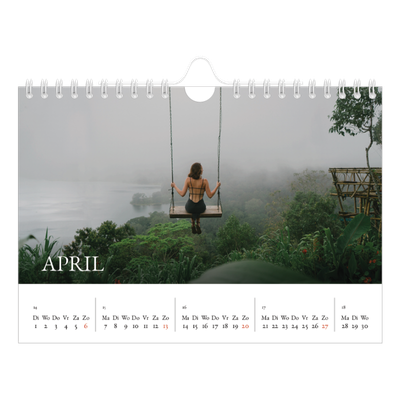 Fotokalender A5 — Schreefletters [April]