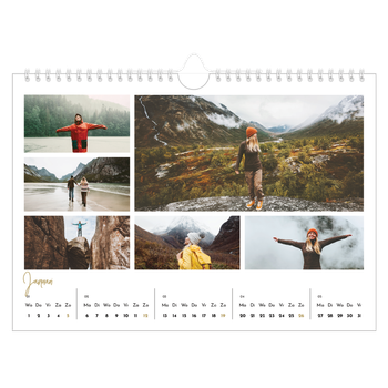 Fotokalender A4 — Handgeschreven