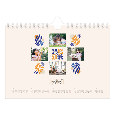 Fotokalender A5 — Minimalistisch koraal [omslag]