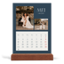 Bureaukalender met houten standaard  — Leisteen & schreef [omslag]