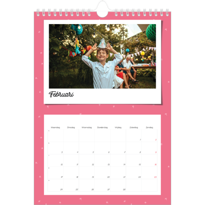 Fotokalender A4 (20 x 30 cm) — Snapshots in felle kleuren [Februari]