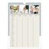 A4 Familieplanners — Aardse tonen - gezinsplanner 4 personen [Januari]