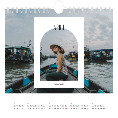 Jaarkalenders vierkant — De open boog [April]